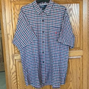 Polo by Ralph Lauren short sleeved button down plaid shirt